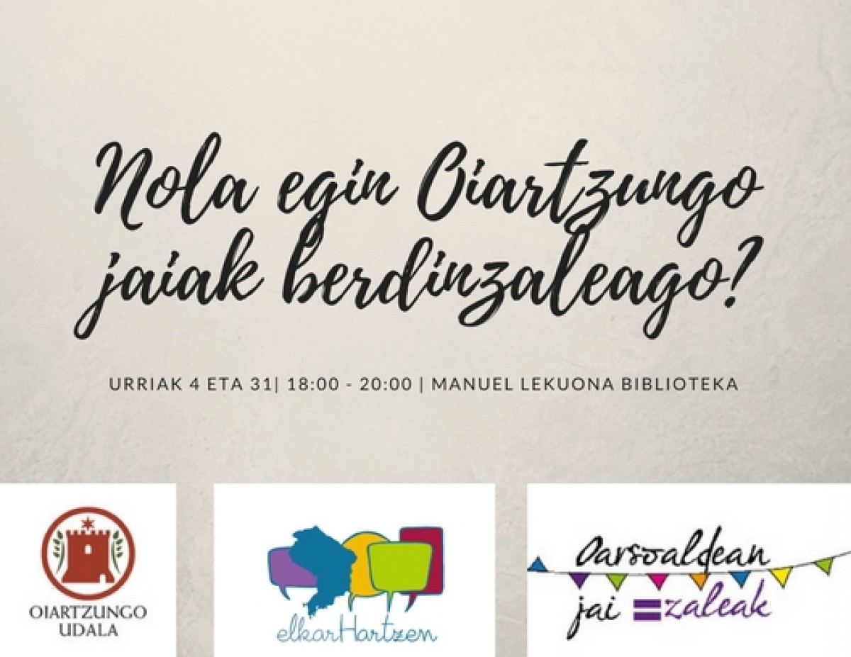 Jaiak eta berdintasunaren gogoeta guneak, zita berriak